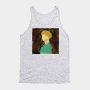 Fair Haired Girl Tank Top